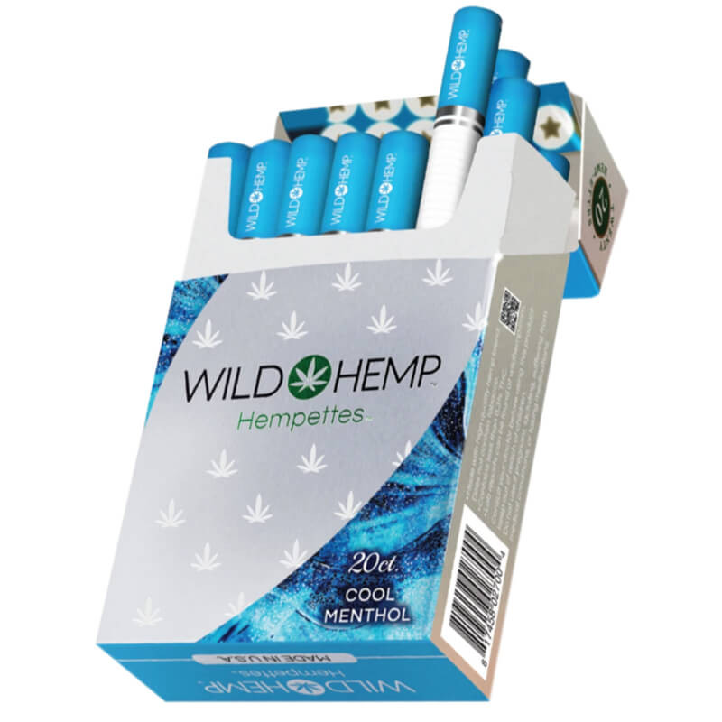 CBD Cigarettes Cool Menthol Hempettes 50mg By Wild Hemp