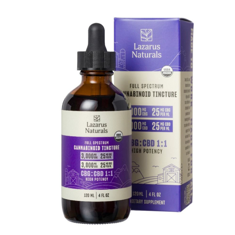 Lazarus Naturals Full Spectrum Cbd Tincture Full Spectrum CBD Oil Tincture with CBG - Lazarus Naturals